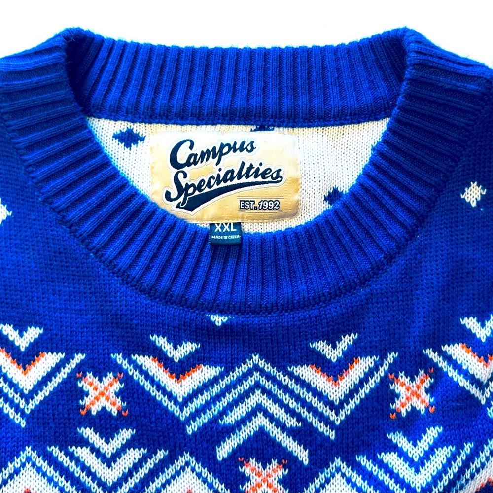 Men’s Royal Florida Gators Holiday Sweater - size XXL - Picture 5 of 8